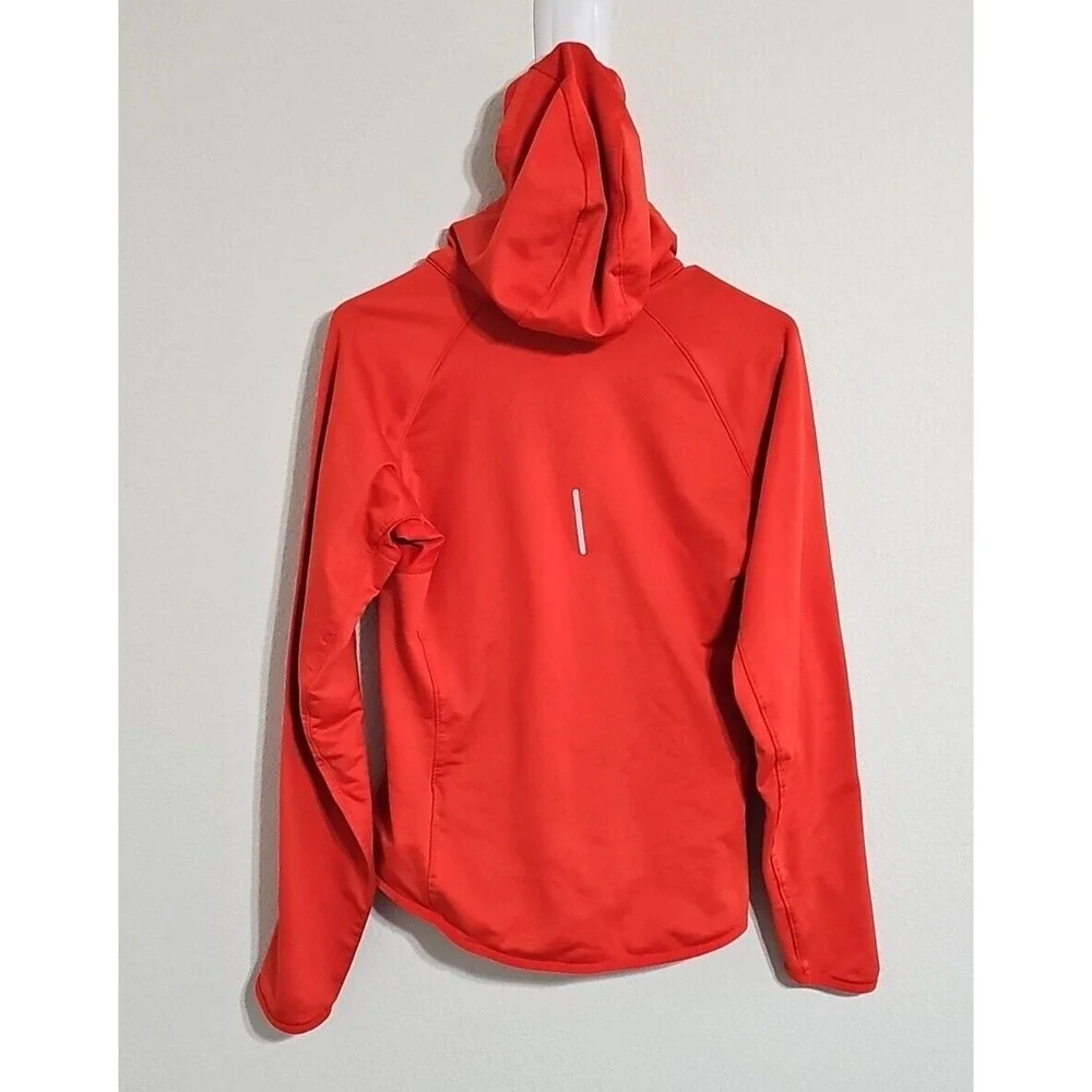 Nike Dri-Fit 424841-835 Crimson Wool Running Snap Hoodie  Women's M‎